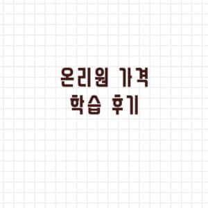 온리원 가격