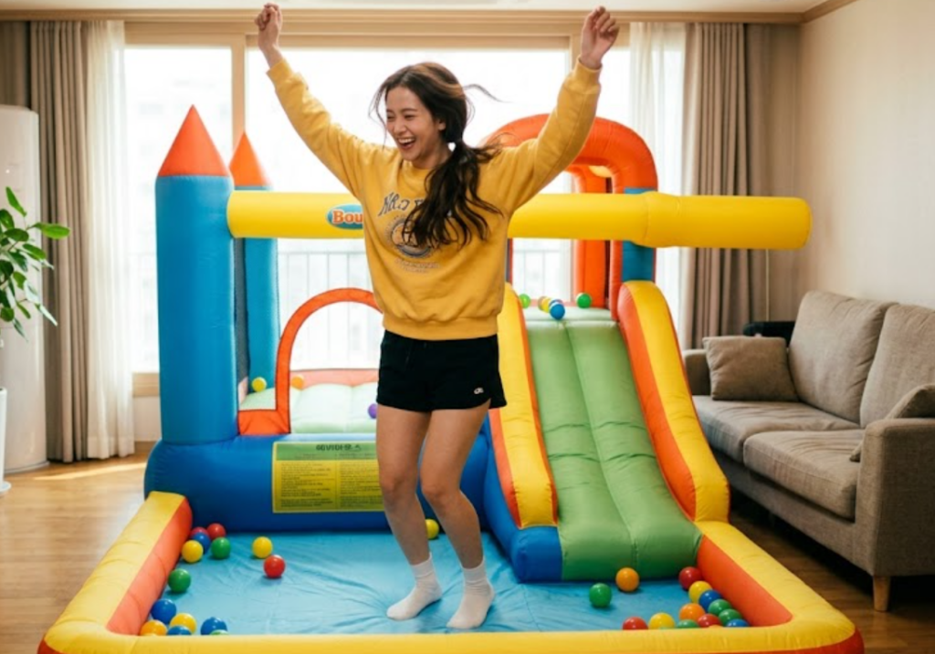 가정용 에어바운스 구매 주의사항 거실을 지옥으로 만드는 지름길